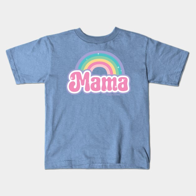 Mama 90s Pop Rainbow © GraphicLoveShop Kids T-Shirt by GraphicLoveShop
